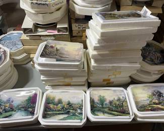 thomas kincade ceramic wall art plaques