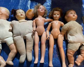 Vintage composite dolls