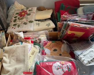 Lots of new hand towels kitchen towels