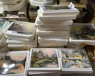 thomas kincade ceramic wall art plaques