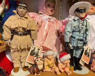 Lone Ranger and tonto dolls