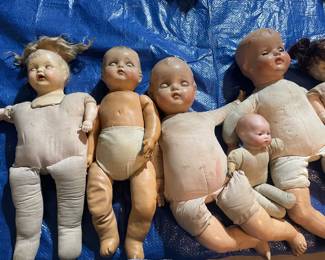 Vintage composite dolls