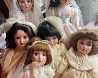 danbury mint bride dolls small