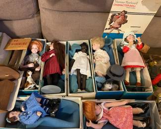 norman rockwell character dolls