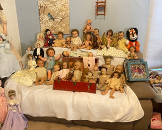 Vintage and antique dolls composition dolls, kewpie, rubberface and more