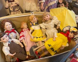 franklin heirloom porcelain dolls small