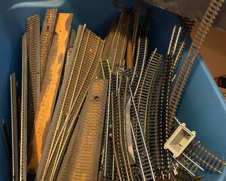 wood h.o. train track set