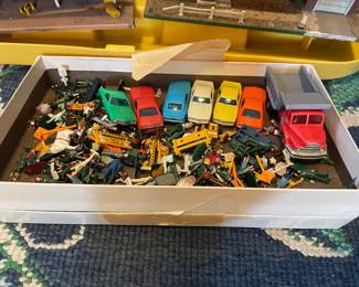 Train village people and cars