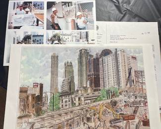 Print of Chicago with COA