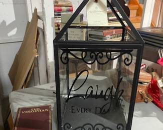 Large glass lantern