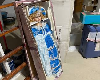 Large porcelain doll
