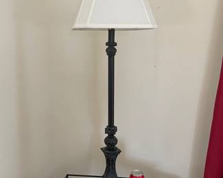 Lamp & Glass/Iron Tray