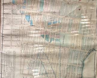 PRE-CIVIL WAR NEW YORK CITY HAND DRAWN MAP