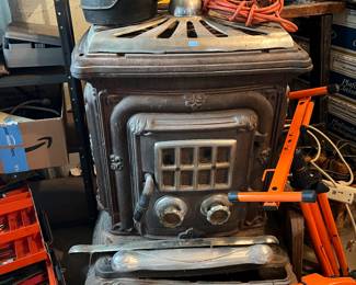Vintage Cast Iron wood stove 