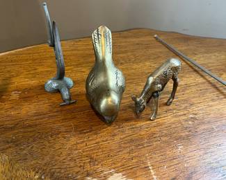 Misc brass figurines 