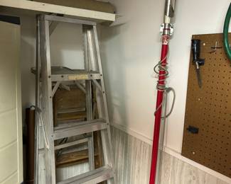 Ladder, tree trimmer