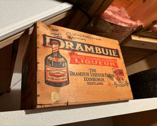 Vintage liqueur case