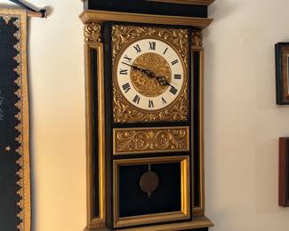 Mid century 1960's Syroco wall clock