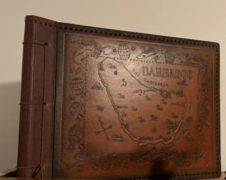 Leather bound Barbados book