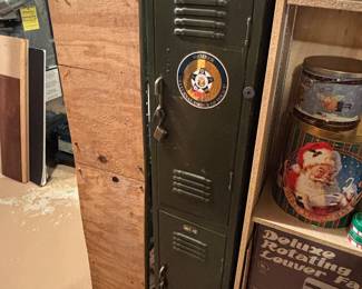 Antique Detroit police locker