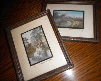 Pair of Small Signed Wallace Nutting Prints