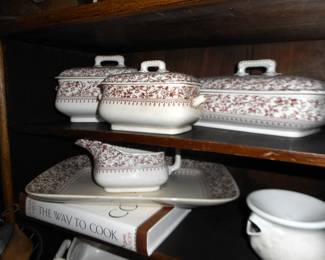 Collection of Ironstone - Brown Transferware
