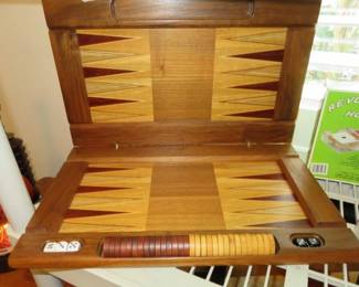 Backgammon Board by Artist David Levy, Hardwood Creations made with exotic woods