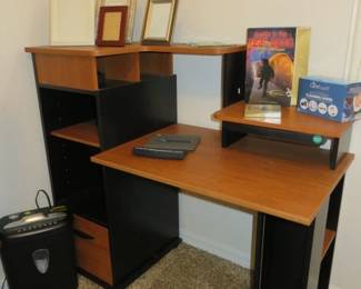 3 Tier Office Desk with File Cabinet, Storage