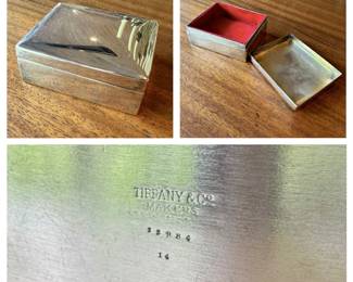 Sterling Tiffany & Co. Makers Box