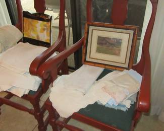 MARK chairs and linens
