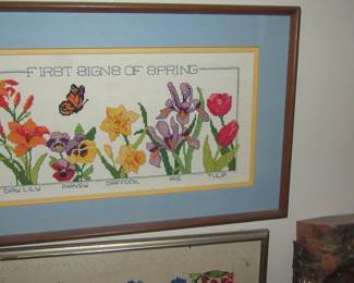 MARK needlepoint picture