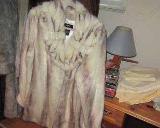 MARK white fur coat