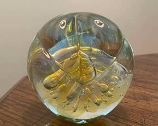 Signed 1995 Eikholt Paperweight