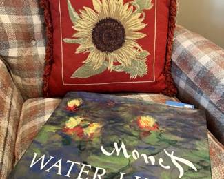 Throw Pillow, Monet Water Lilies