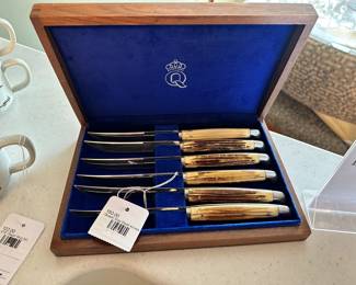 Queen Stag Steak Knives