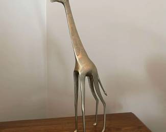 Brass Giraffe Figurine
