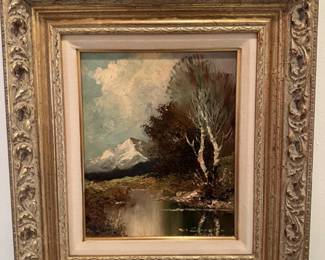 Framed Oil Painting