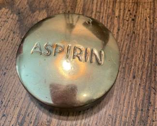 Brass Aspirin Paperweight