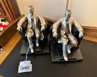 Vintage Abe Lincoln Bookends 