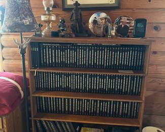 Louis Lamour leather bound book collection 