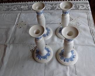 Wedgewood candle holders