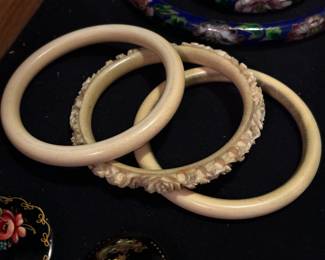 Chinese carved bangles 