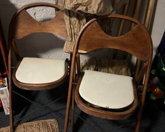 Vintage folding chairs