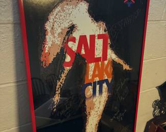Salt Lake City signed Olympics poster
