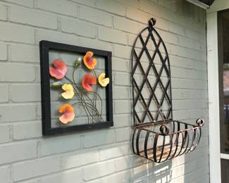 Wall hanging planter and indoor / outdoor wall art 