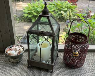 Rustic candle holders
