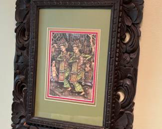 Ubud Bali Keliki Kawan Dancers With Original Frame