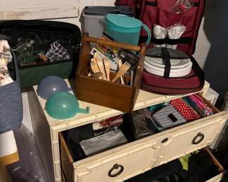 Dresser, picnic items