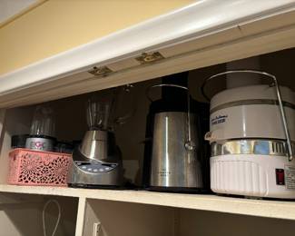 Juicers, blender, magic bullet