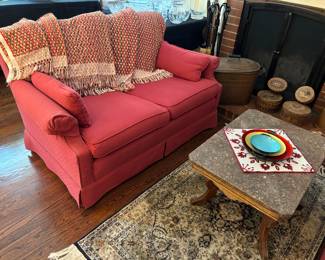 Second red love seat